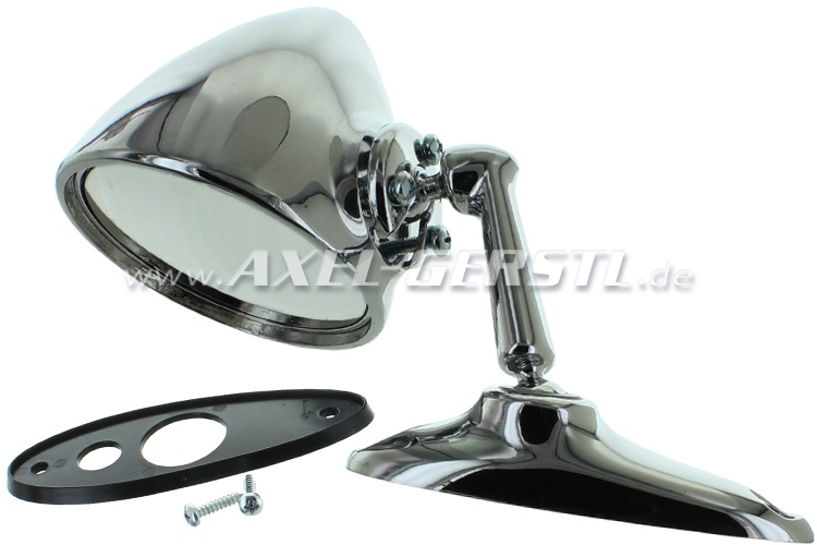 Wing mirror Corsa, door mounting left/right, chrome