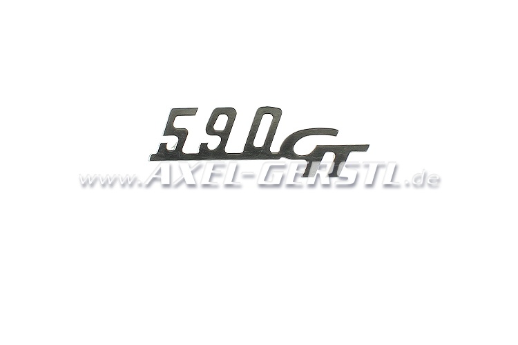 Emblem 590 GT für Armaturenbrett, 70 x 17 mm