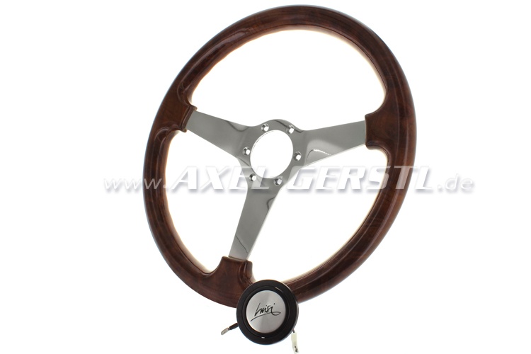 Luisi sport-steering wheel Mugello Briar II wood (370 mm)