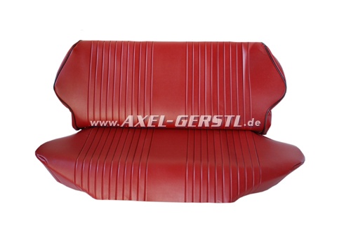 Rear seat cover, red, 2 pieces