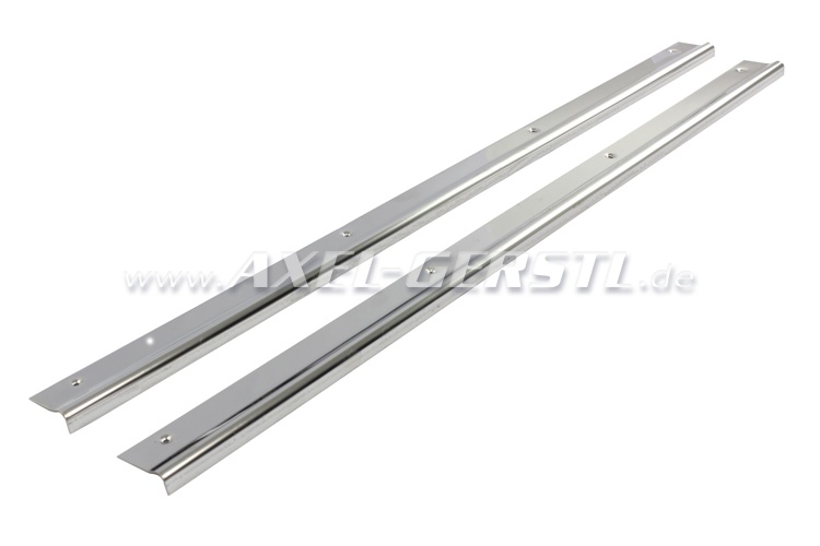 Side-step for door sill, stainless steel, in pairs