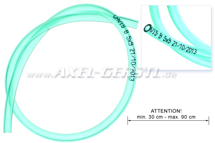 Fuel hose (CAVIS) clippings, 5.0 x 9.0 mm (min. 30cm length)