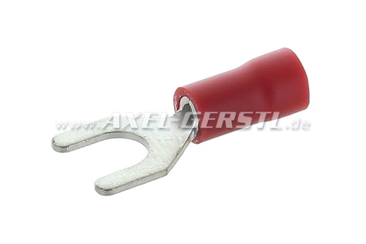 Plug to the car body M5 6,3 mm (red)
