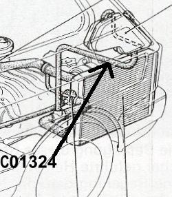 Tubo sopra per serbatoio radiatore Fiat 126 BIS - Ricambi Fiat 500 d'epoca  126 600 | Axel Gerstl