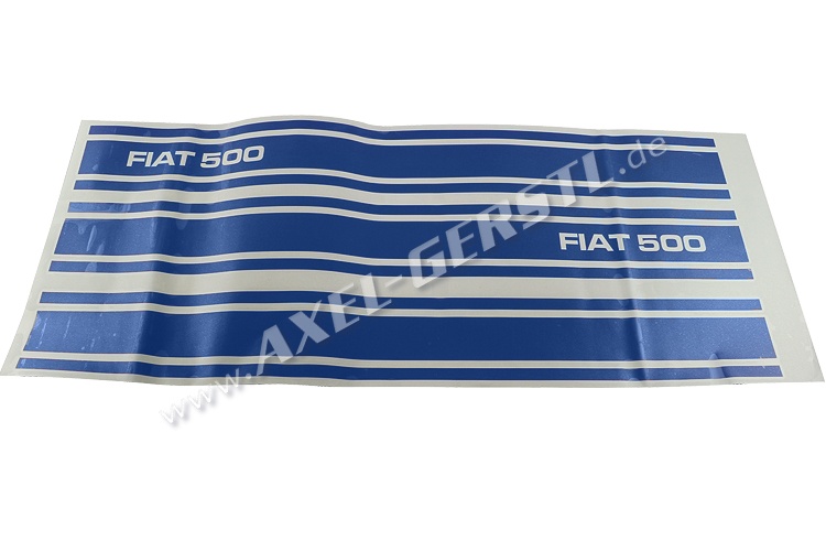 Serie adesivi FIAT 500, blu 3 pezzi