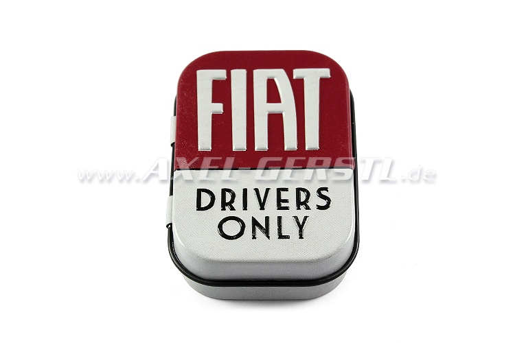 Pillbox FIAT DRIVERS ONLY,Vintage-Style