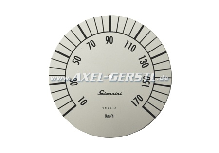 Dial for speedometer Giannini, white