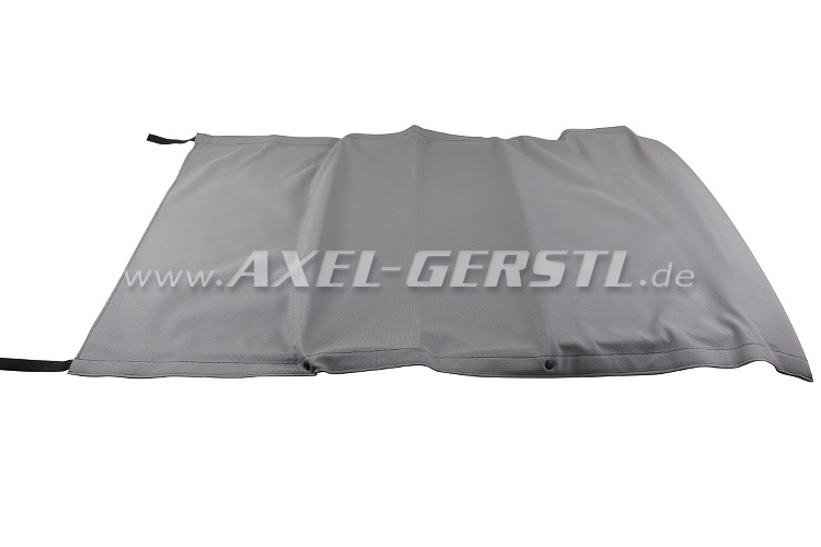 Convertible top w. front bow + middle stick, grey Fiat 500 F-Giardiniera -  Spare parts Fiat 500 classic 126 600 onderdelen | Axel Gerstl