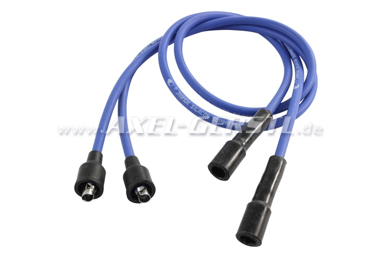 Set of spark plug cables for twin ignition coil