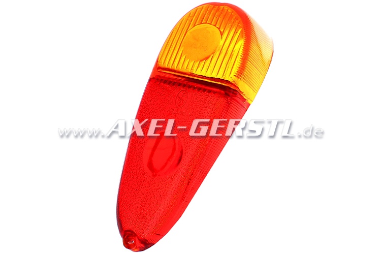 Tail lamp lens, left (yellow turn signal)