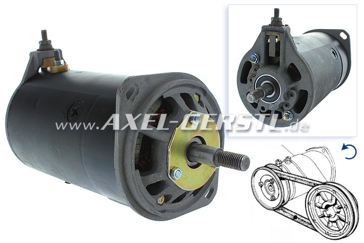 Rebuilt generator Fiat 500 D/F/L/R / 126 1. series - Spare parts Fiat 500  classic 126 600 onderdelen | Axel Gerstl