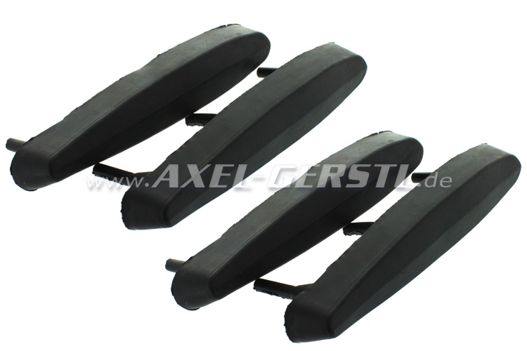 Rubber pieces for bumper horn, set front and rear (4 pieces)