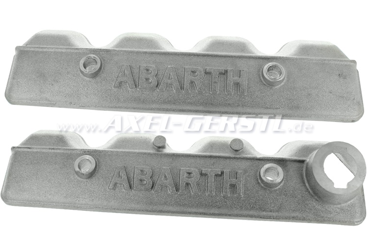 Aluminium kleppendeksel Abarth, per paar (2 stuks)