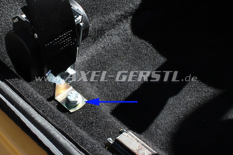 Sicherheitsgurte vorne, Automatik / blau, paarweise Fiat 500/126/600 -  Ersatzteile Fiat 500 Oldtimer 126 600