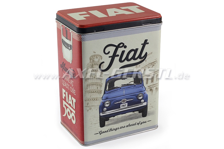 Boîte de stockage en fer-blanc Fiat 500