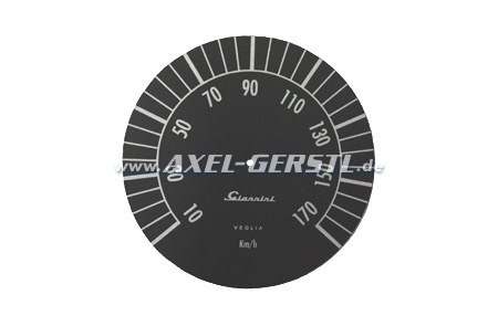 Dial for speedometer Giannini, black