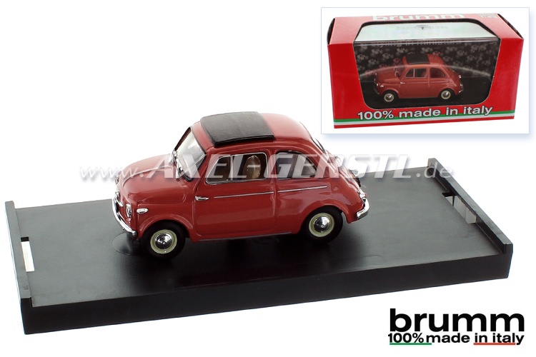 Modello dauto Brumm Fiat 500 N (1959), 1:43, corallo rosso