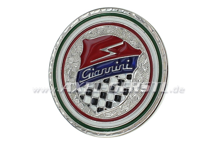 Rear badge Giannini logo, round (screw mount)