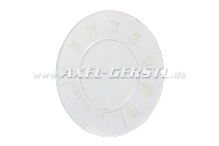 Dial for original speedometer, flat glass, up to 70 mph