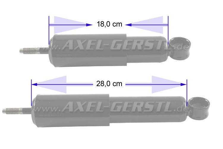 Ammortizzatore posteriore Fiat 126 BIS - Ricambi Fiat 500 d'epoca 126 600 |  Axel Gerstl