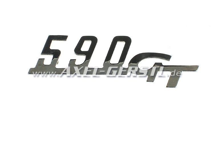 Rear badge 500 GT for engine lid