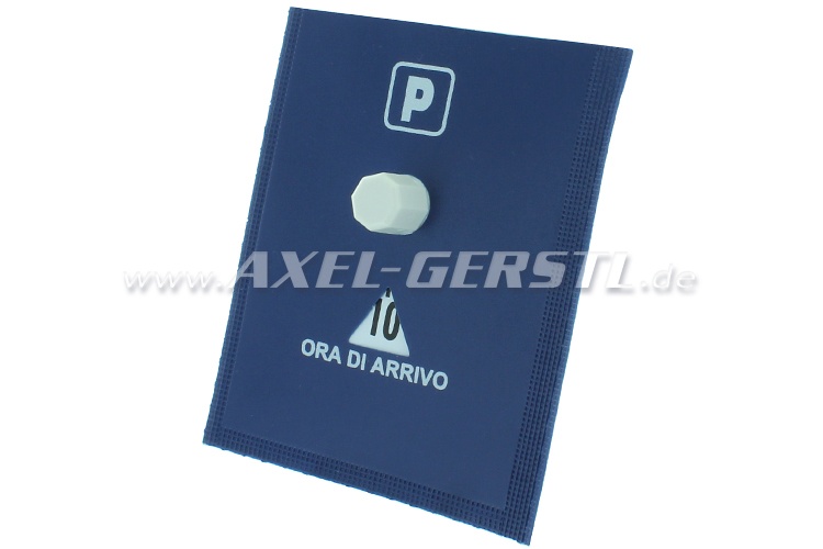 Parking disc, orig. Italian, self-adhesive