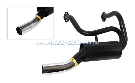 Sport exhaust pipe Direct, single tailspout chrome