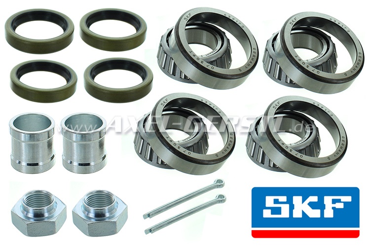Set of rear wheel bearings, for 2 sides, SKF or FAG brand