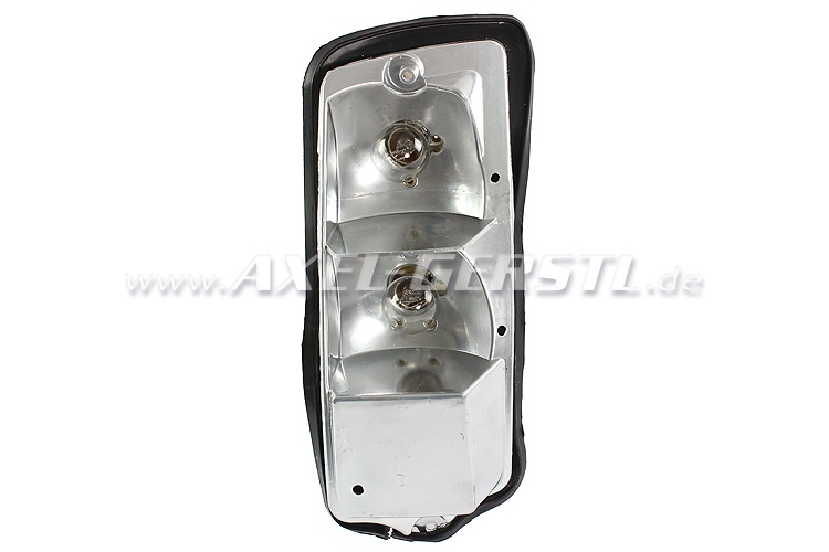 Tail lamp housing with rubber base, right, PREMIUM