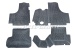 Set of rubber mats (protect-mats) 4-pieces, grey