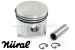 Piston 77.0 mm incl. piston rings and pins 0.4 oversize