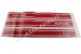 FIAT 500" zijstickerset, 3-delig rood