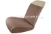 Seat cover brown/white top, fabric (vipla), front & back