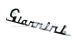 Emblème arrière "Giannini", 175 mm