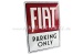 Insegna di latta "FIAT PARKING ONLY" vintage-style