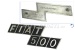Emblema trasero "FIAT 500", metal