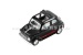 Modelo de coche KINTOY Fiat 500, negro, 1:48, met.