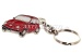 Porte-clés "Fiat 500", rouge, métal