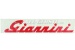 Sticker "Giannini" opschrift 260 mm, rood