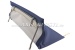 Convertible top with front bow & middle stick (short), blue
