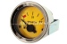 "Abarth" benzinemeter / brandstofmeter, 52mm, gele wijzerpla