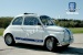 FIAT 500" zijstickerset, 3-delig blauw