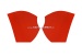 Wheel arch cover (Skay) red, in pairs