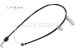 Starter control cable assembly (with hook), 118,5cm