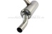 Sport exhaust pipe, stainless steel, 1 tailspout 50 mm