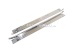 Aluminum side-step for door sill, in pairs