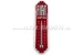 Vintage plaatstalen thermometer "FIAT SERVICIO".
