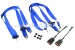 Safety belt for front seat, in pairs, blue