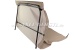 Convertible top w. front bow + middle stick, beige