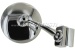 Wing mirror for door rabbet mounting, chrome, round, dia.100